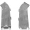 Scut motor Mercedes Clasa A (W169), 09.2004-06.2012, Clasa B (W245), 05.2005-06.2011, fata, central, polietilena (PE)