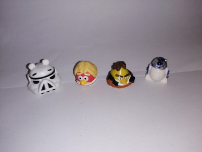 bnk jc Star Wars Angry Birds - lot 4 figurine foto