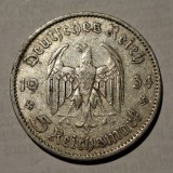 Germania Nazista 5 reichsmark 1934 A argint RaR