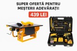 Cumpara ieftin PACHET PROMO Circular cu masa + bormasina 30 accesorii