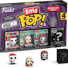 Set 4 figurine - Bitty Pop! The Nightmare Before Christmas: Santa Jack Skellington | Funko