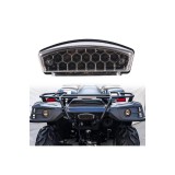 Lampă spate și de fr&acirc;nă universală pentru motocicletă cu 21 LED-uri E24 12V, cu lumină pentru placă de &icirc;nmatriculare &ndash; Negru