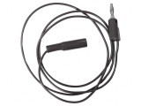 Cablu de Măsurare 5A Mufă Banană 4mm Clemă Crocodil Negru