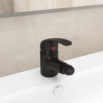 Baterie mixer pentru bideu baie, negru, 13x12 cm foto