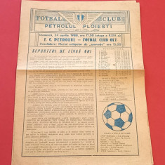 Program meci fotbal PETROLUL PLOIESTI - FC OLT (24.04.1988)