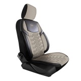 Set Huse Scaune Auto pentru Volkswagen T-Cross - Panda Berlin, bej - negru, 11 piese