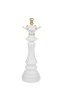 Statuie model piesa de sah &#039;regina&#039;, Neirini, Alb/Auriu, 11 x 36 cm