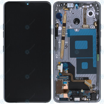 LG G7 ThinQ (G710EM) Unitate de afișare completă gri platină ACQ90244553