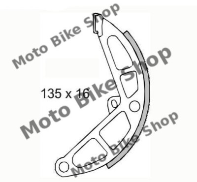 MBS Sabot frana spate Piaggio Ciao/Bravao/Si, Cod Produs: 100127OL foto