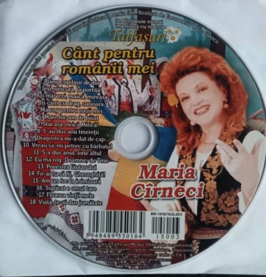 CD Maria C&amp;icirc;rneci &amp;lrm;&amp;ndash; C&amp;acirc;nt pentru rom&amp;acirc;nii mei populara revista Taifasuri foto