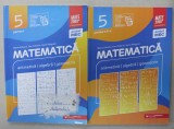 MATEMATICA , ARITMETICA , ALGEBRA , GEOMETRIE de MARIA ZAHARIA ..SORIN PELIGRAD , CLASA A - 5-A , PARTILE I - II , 2 VOLUME , 2020 * PREZINTA INSEMNAR
