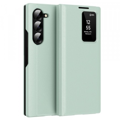 Husa pentru Samsung Galaxy Z Fold6 F956, Techsuit, SmartView, Verde foto