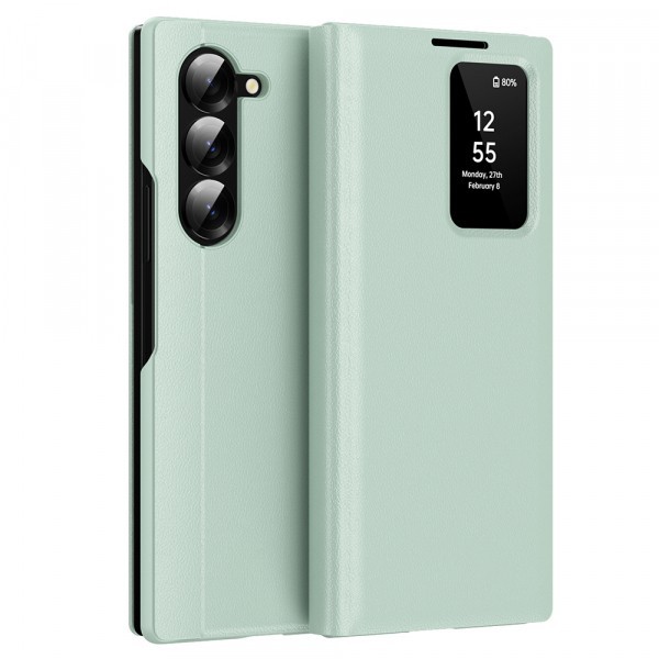 Husa pentru Samsung Galaxy Z Fold6 F956, Techsuit, SmartView, Verde
