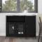 vidaXL Bufet Stejar negru 100 x 35 x 75 cm Lemn compozit 869093