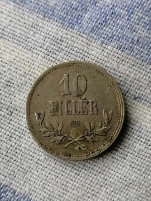 MONEDA-10 FILLER 1915 - UNGARIA foto