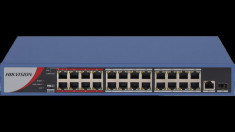 Poe switch hikvision ds-3e0326p-e/m l2 unmanaged 24x 100m poe port foto