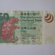 Hong Kong 50 Dollars SCB Bank 2003 in stare buna/foarte buna