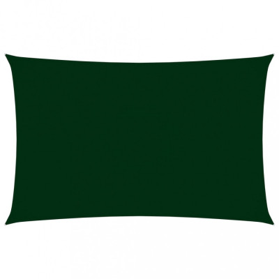 vidaXL Parasolar, verde &amp;icirc;nchis, 3x6 m, țesătură oxford, dreptunghiular foto