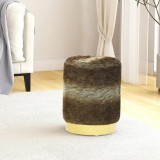 Taburet rotund, culoare mixtă, pluş 28 x 36 cm