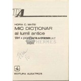 Mic dictionar al lumii antice - 1986 - Horia C. Matei ($C64)