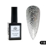 Oja semipermanentă Global Fashion, Gel polish&nbsp;Elite Glow 15&nbsp;ml,&nbsp;118