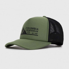 Columbia șapcă Camp Break culoarea verde, cu imprimeu 2070941