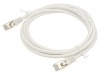 Patch cord S/FTP Cat6a alb 2m LSZH aurit, Gembird