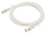 Patch cord S/FTP Cat6a alb 2m LSZH aurit, Gembird