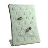Cumpara ieftin Suport Inele Expunere 25 Spatii Catifea Gri Watchbox - Bijuterii Magazine, Bijutieri, Amanet
