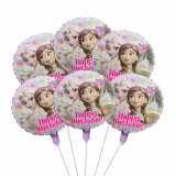 Buchet 5 baloane Elsa - Happy Birthday, 45 cm