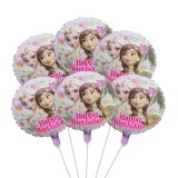 Cumpara ieftin Buchet 5 baloane Elsa - Happy Birthday, 45 cm