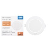 Aproape nou: Spot LED PNI D-Light CL2512 12W, incastrabil, rotund, 170.7*28.45mm, 4
