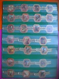 HOPCT LOT NR 22 - ORIGINILE CIVILIZATIILOR -24 BUC-ETICHETE VECHI DE TRABUCURI -COLECTIE DE LUX-LITHO