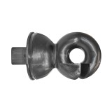 Izolator inelar negru 59x33 mm pentru stalp metalic gard electric