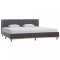 Cadru de pat, gri deschis, 180 x 200 cm, material textil