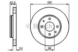 Disc frana VOLVO S40 I (VS) (1995 - 2004) BOSCH 0 986 479 B37