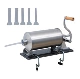Cumpara ieftin Masina Carnati Orizontala 3kg, INOX, 4 planii incluse, cu megina, maner lemn