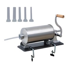 Masina Carnati Orizontala 3kg, INOX, 4 planii incluse, cu megina, maner lemn