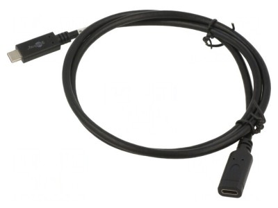 Cablu USB 3.2 USB-C la USB-C 1m Negru foto