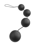 Bile Anale Deluxe Vibro Balls, Negru