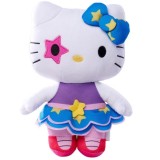 Jucarie de plus, Hello Kitty cu Fundita Albastra, 20cm