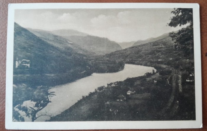 Carte postala, Baile Calimanesti-Caciulata, Valea Oltului, vila Cantacuzino, 1937