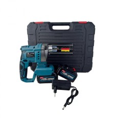 Vibrator pentru beton German Meister cu 2 Acumulatori 128V, 10Ah+Lance 35mm 1.5m