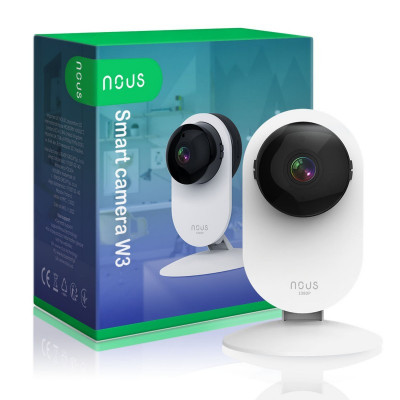 Camera de supraveghere IP WIFI NOUS W3 Smart, Interior, Full HD, 2 MP, Night vison foto