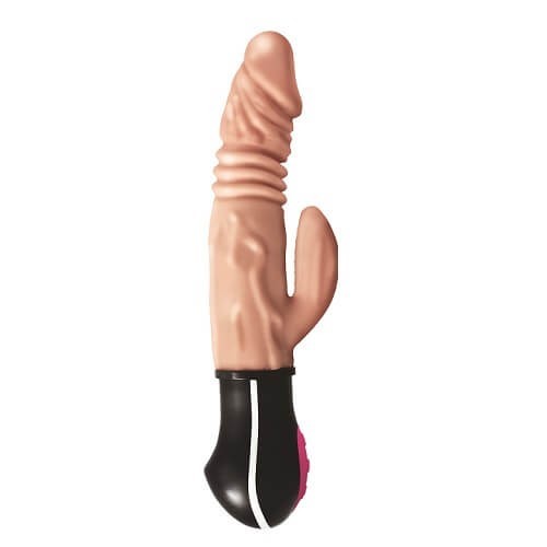 Realistic Warming &amp; Thrusting Vibrating Dildo