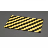 Panou decorativ, uz industrial, negru/galben, 5mm