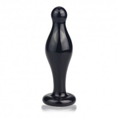 Dop anal din sticla Glass Romance 11 cm negru