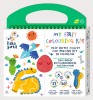 Kit Desen Dinozauri Haku Yoka Avenir, 35 Foaie, 6 Creioane Ceara + Stickere, Portabil, Fara Plastic, Eco-Friendly