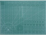 Cumpara ieftin Placa pentru taiere precisa, modelare, fata-verso, cu auto-vindecare A2, 45 x 60 cm, scara clar vizibila, verde