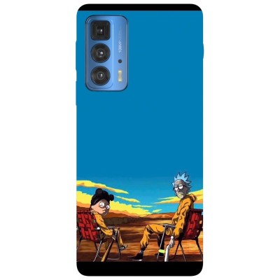 Husa compatibila cu Motorola Edge 20 Lite model Rick And Morty Breaking Bad, Silicon, TPU, Viceversa foto